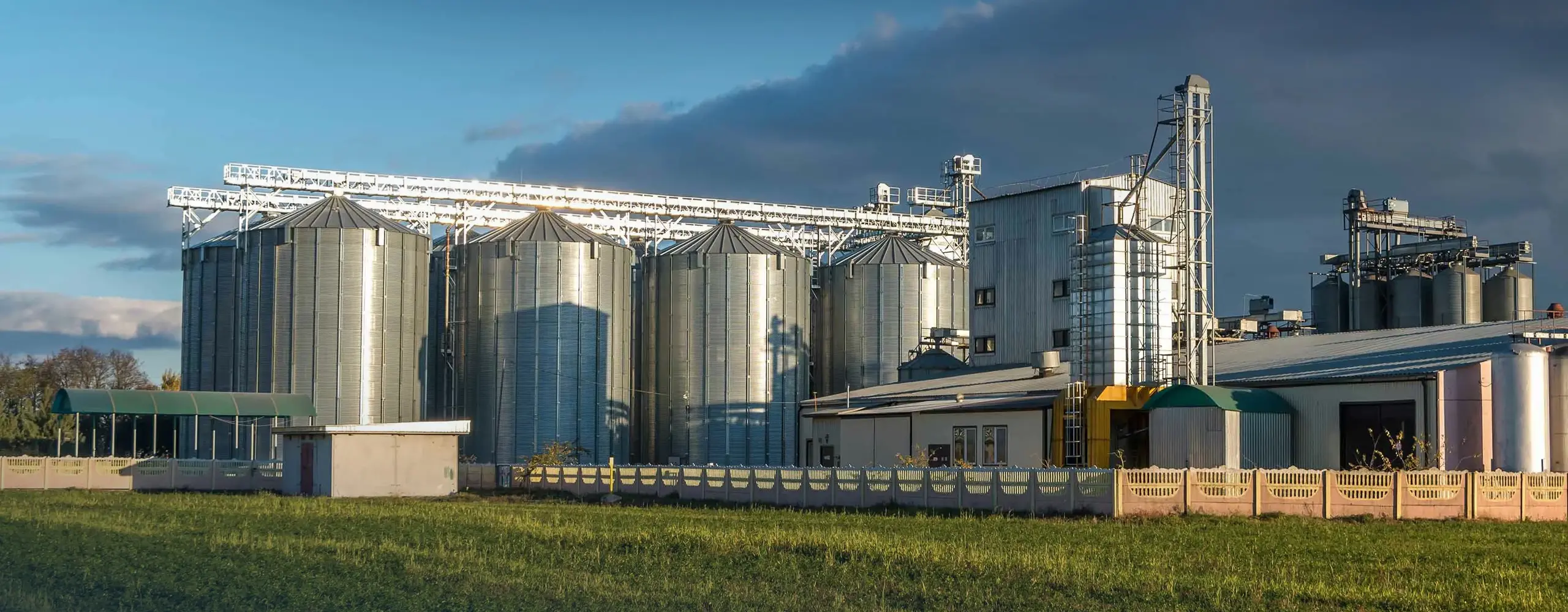 Animal Feed Production Line Background Image