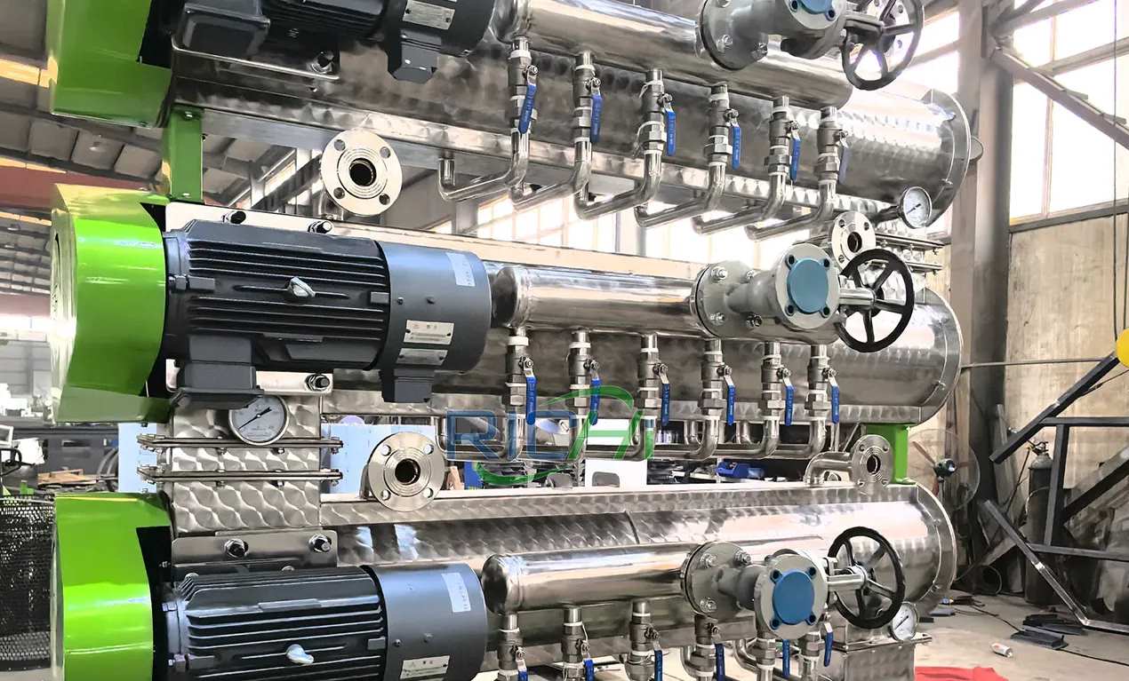 The three-layer modulator feed pellet machine achieves higher material conditioning levels