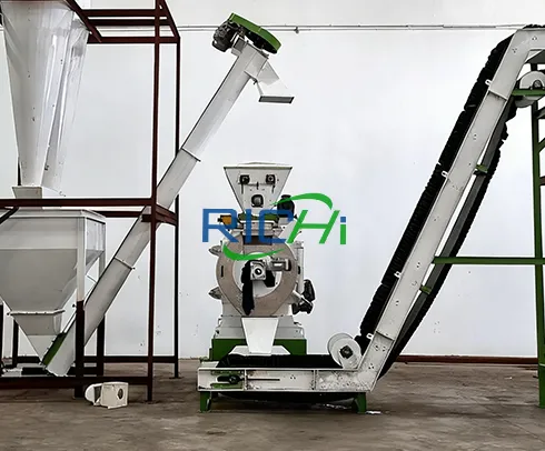 1-2TPH chicken manure pellet machine for sale canada