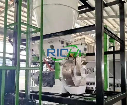 3-5TPH chicken manure pellet machine for sale Uzbekistan