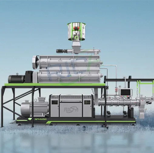 RICHI High-Efficiency feed pellet extruder machine, for finer pellets