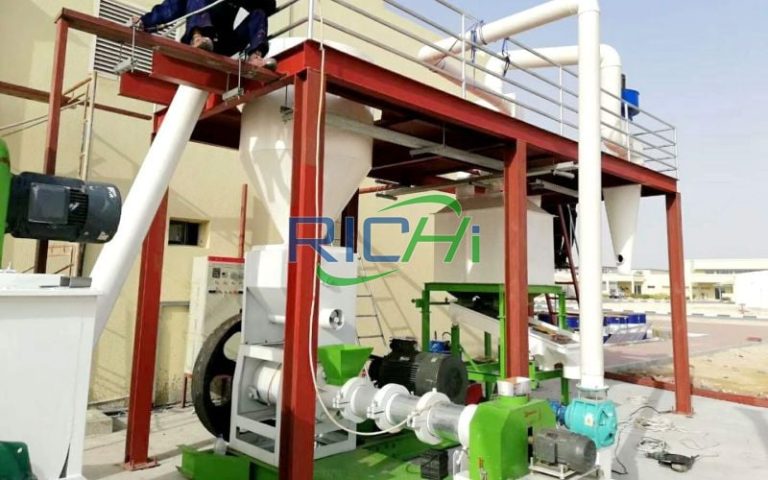 Floating Fish Feed Extruders machine in South American