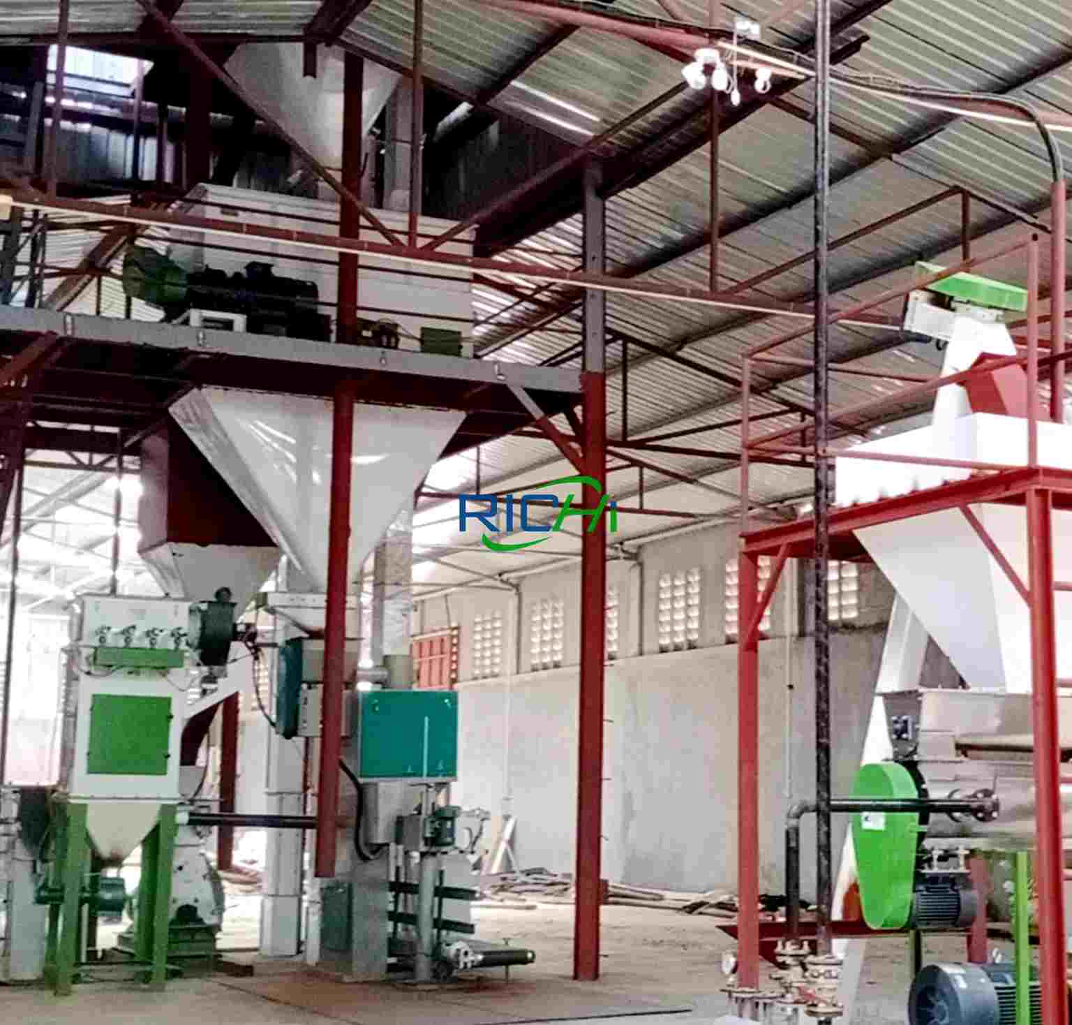 Uzbekistan Poultry Chicken Feed Pellet Production Line
