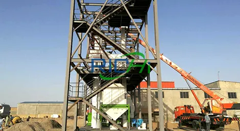 10 TPH animal feed production line in Thailand