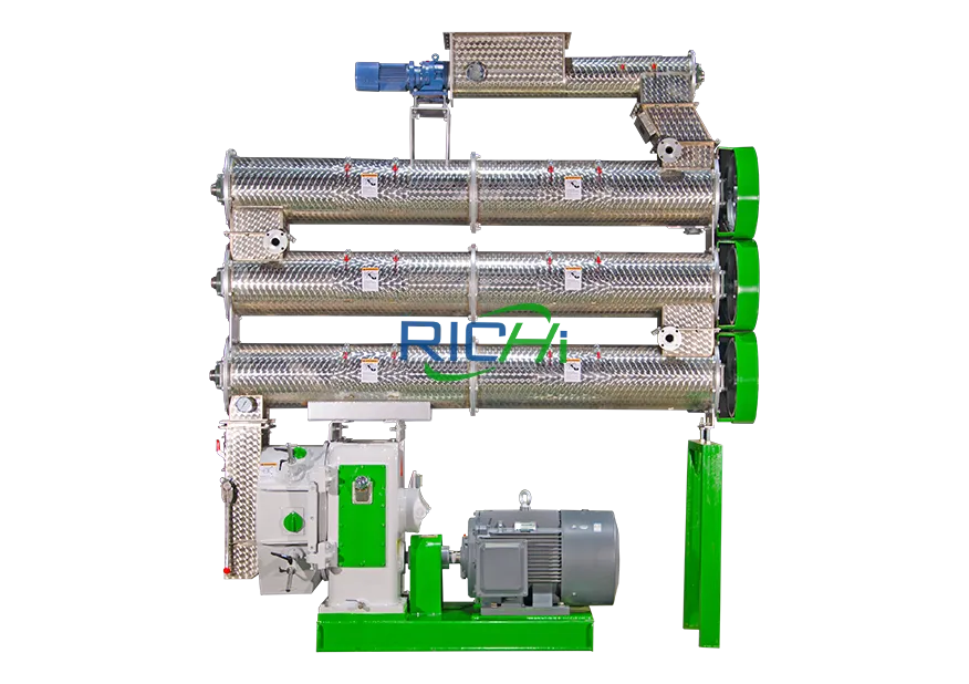 Shrimp feed three-layer conditioning pellet mill