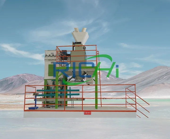 Specialized packaging scales for pig feed production lines