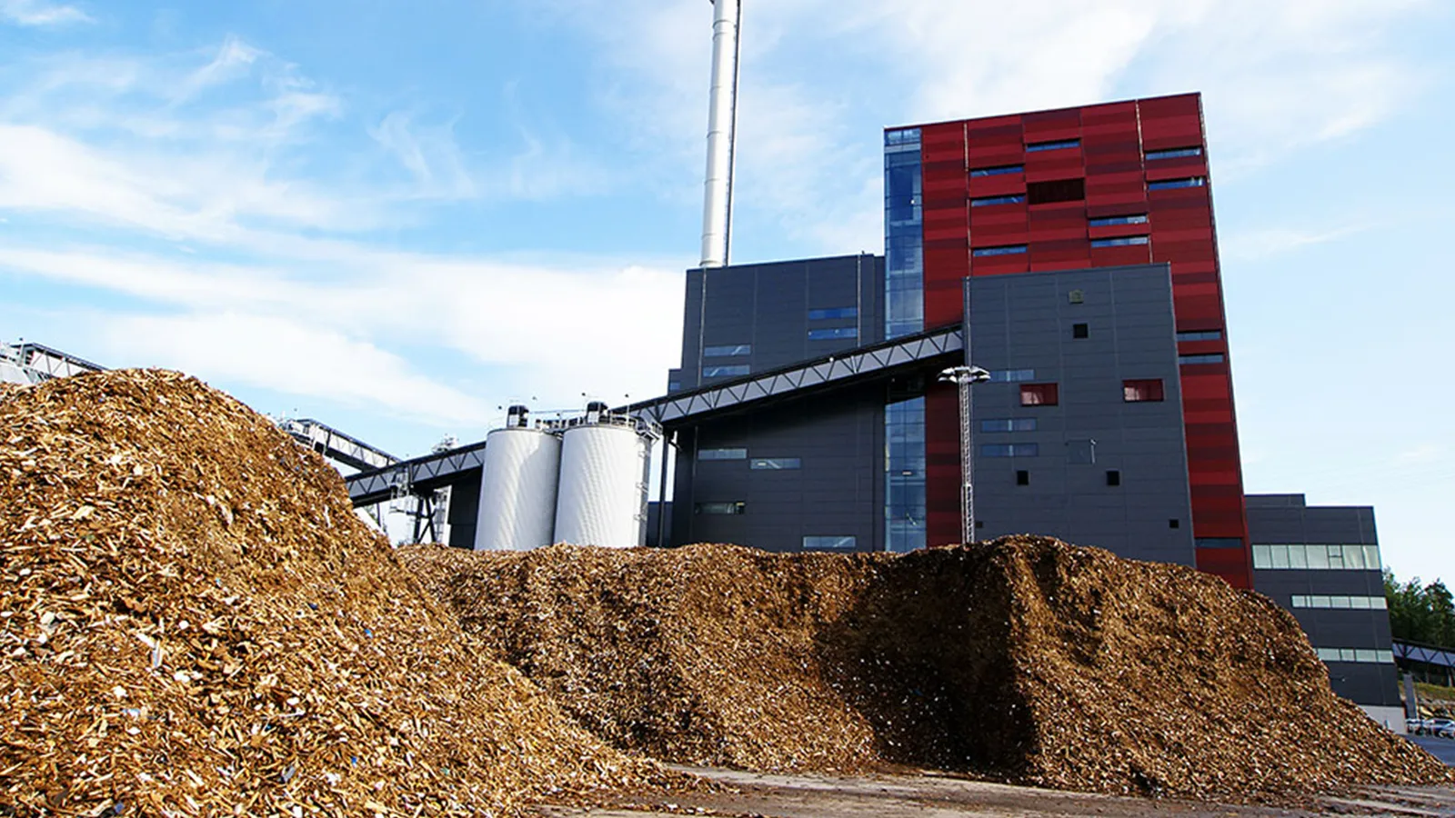 The Wood pellet production line in Romania