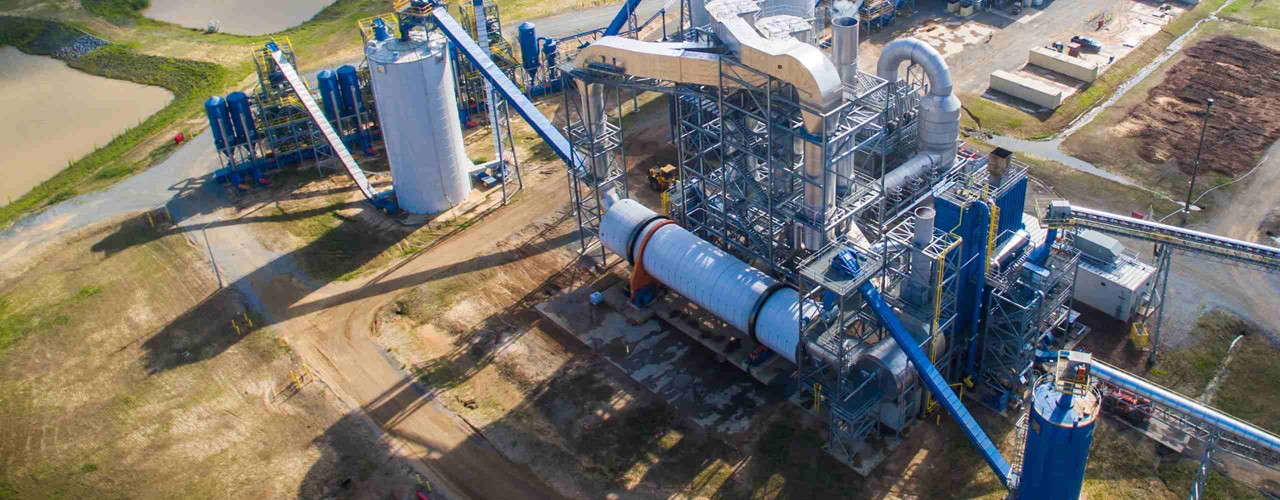 organic fertilizer production line background image