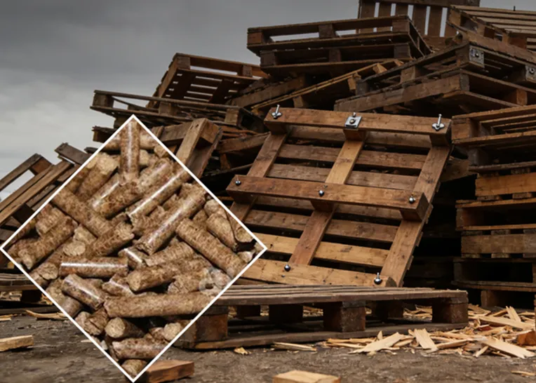wooden pallet pellet