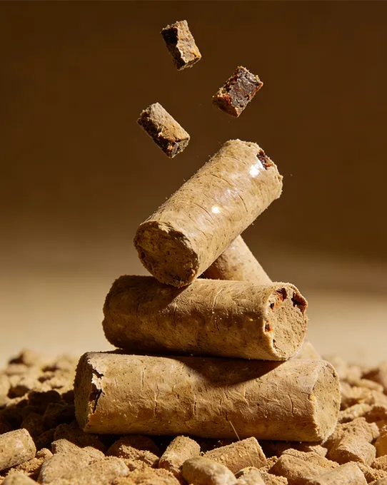 Cattle feed production line produces pellets