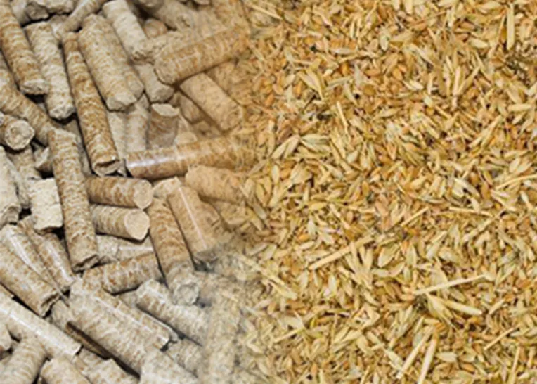 biomass rice husk pellet