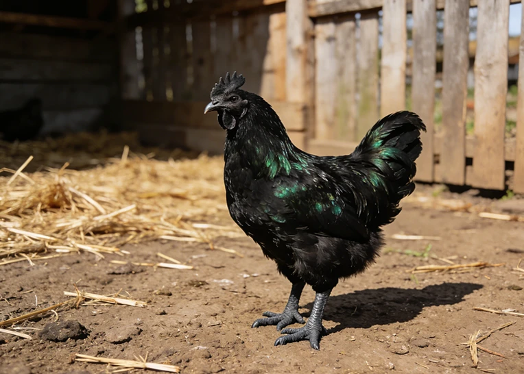 Black-boned chicken manure fertilizer