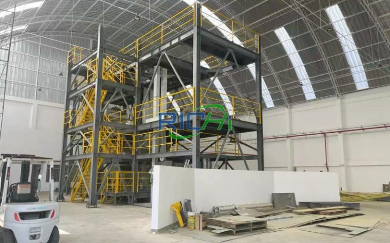 الولايات المتحدة 5-7 أطنان/ساعة خط إنتاج علف الدجاج