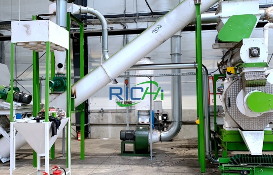 1-2T/H granuladora de heno en México