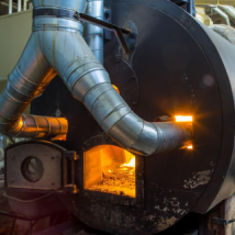 Industrial boiler paper fuel