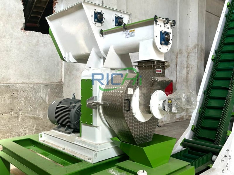 Abono orgánico tailandés Molino de pellets de paja