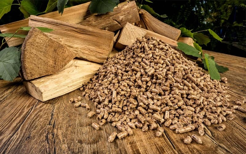 wood and wood pellet