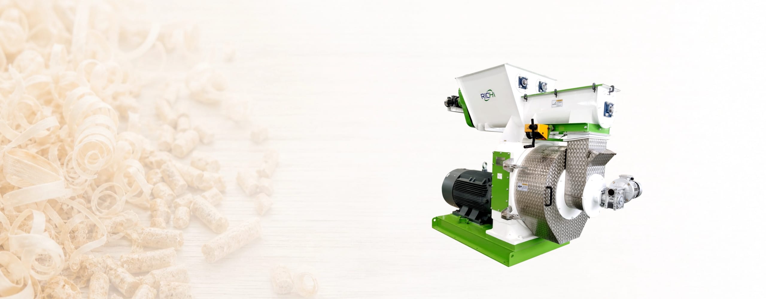 wood chip pellet machine banner