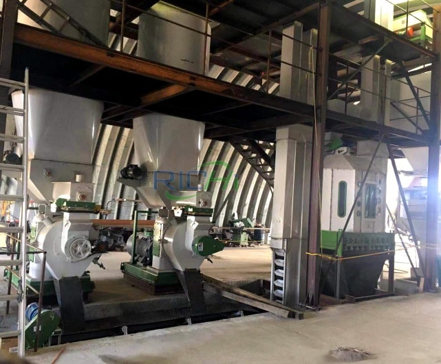12-16T/H Fully Automatic cow dung pellet making mill In the United States