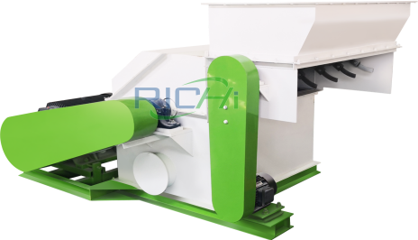 Livestock feed production line hay shredder