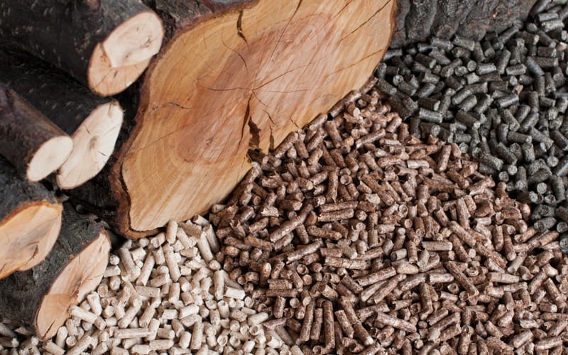 Multiple wood pellets