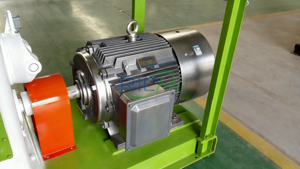 Siemens-motor voor een henneppelletmachine