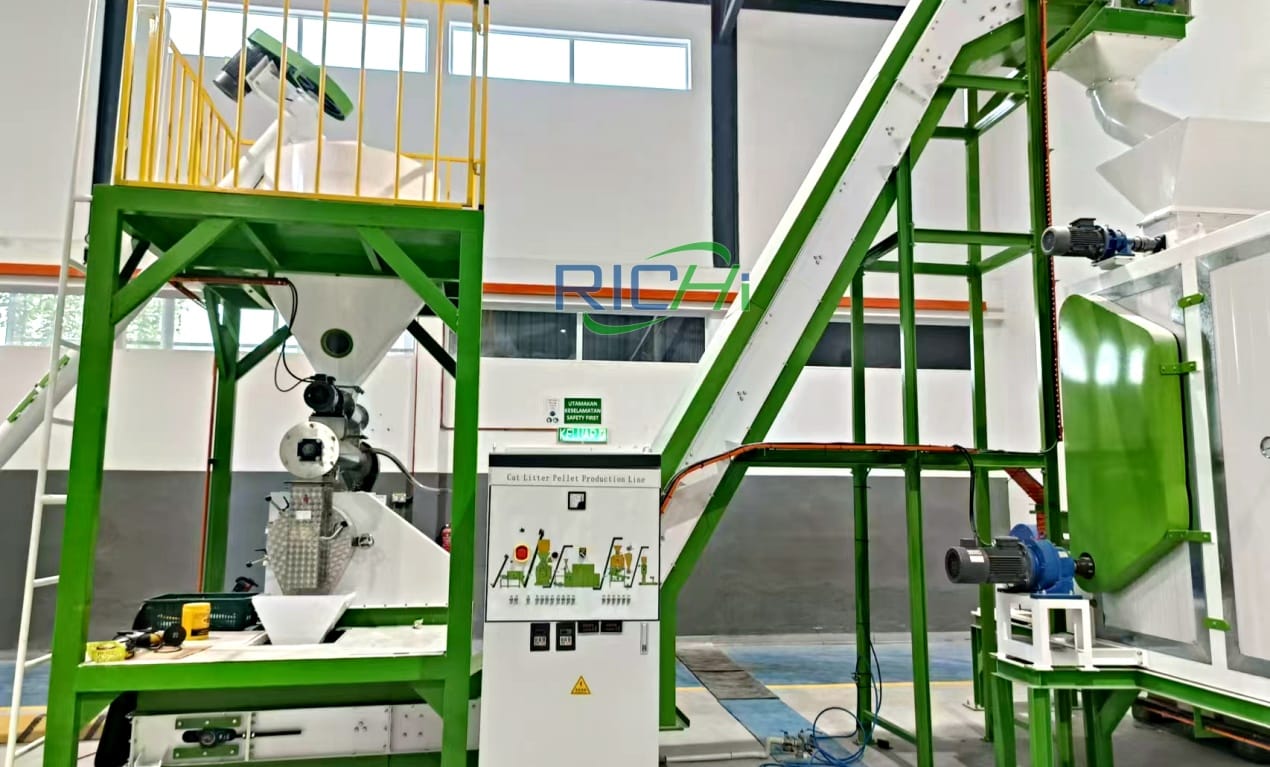 1T cassava cat litter pellet mill in Thailand
