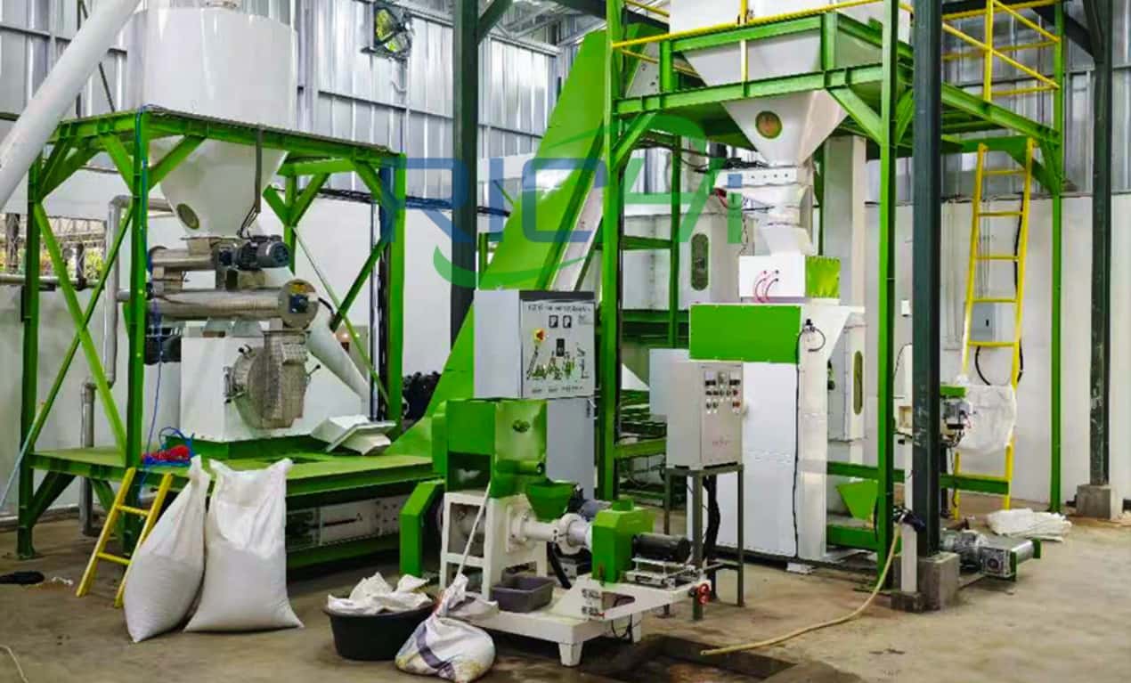 1-2TH Poultry and Fish Feed Pelletizing Project