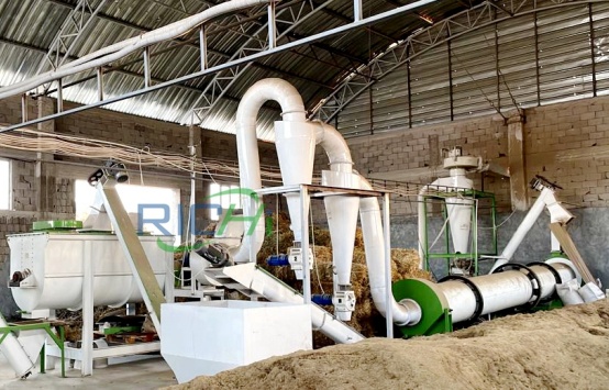 1-2TH grass feed drying system in Uzbekistan