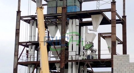 A 10T/H fully automated pig feed mill project in the United States