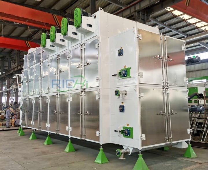 Mesh belt circulating dryer
