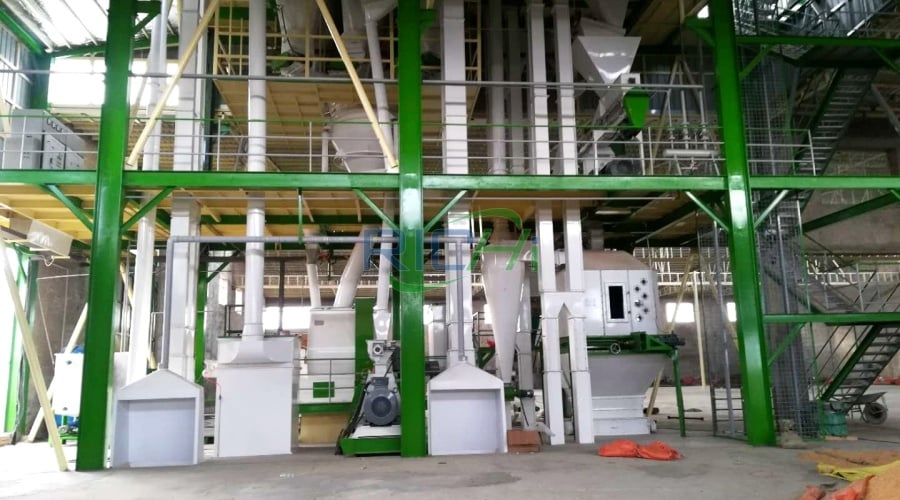 10T/H poultry and livestock animal feed processing machine in Ethiopia