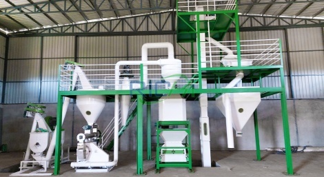 1-2T/H broiler feed pelleting project in Nigeria