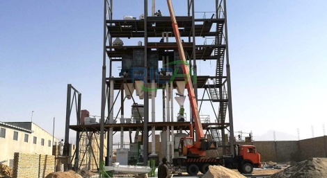A 10-12 T/H poultry feed project in Uzbekistan