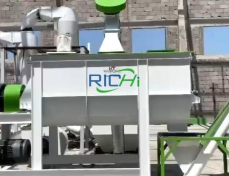 1–2 t/h Cattle Feed Production Line in Uzbekistan