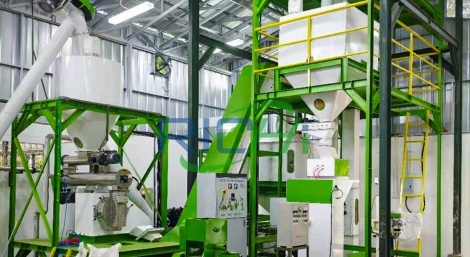 3-4T/H chicken feed pellet machine in Kenya