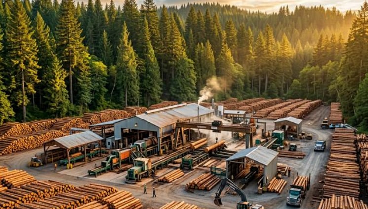 Forest farms and timber processing enterprises