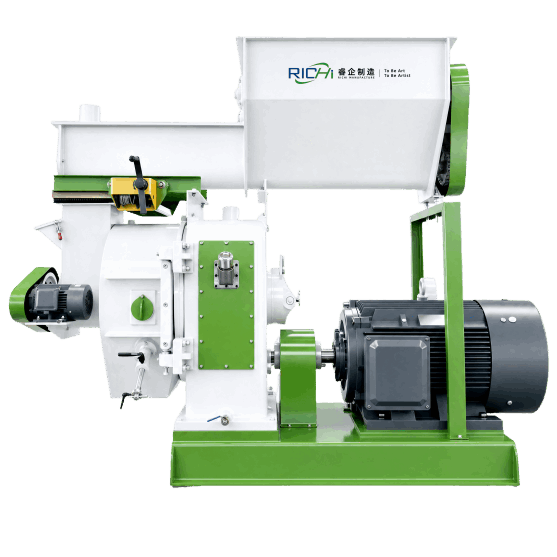 Leaf pellet mill