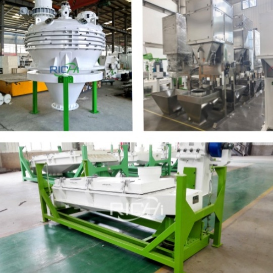 Liquid spraying machine, screening machine, automatic packaging scale