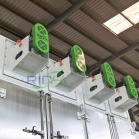 Multiple sets of circulating fans