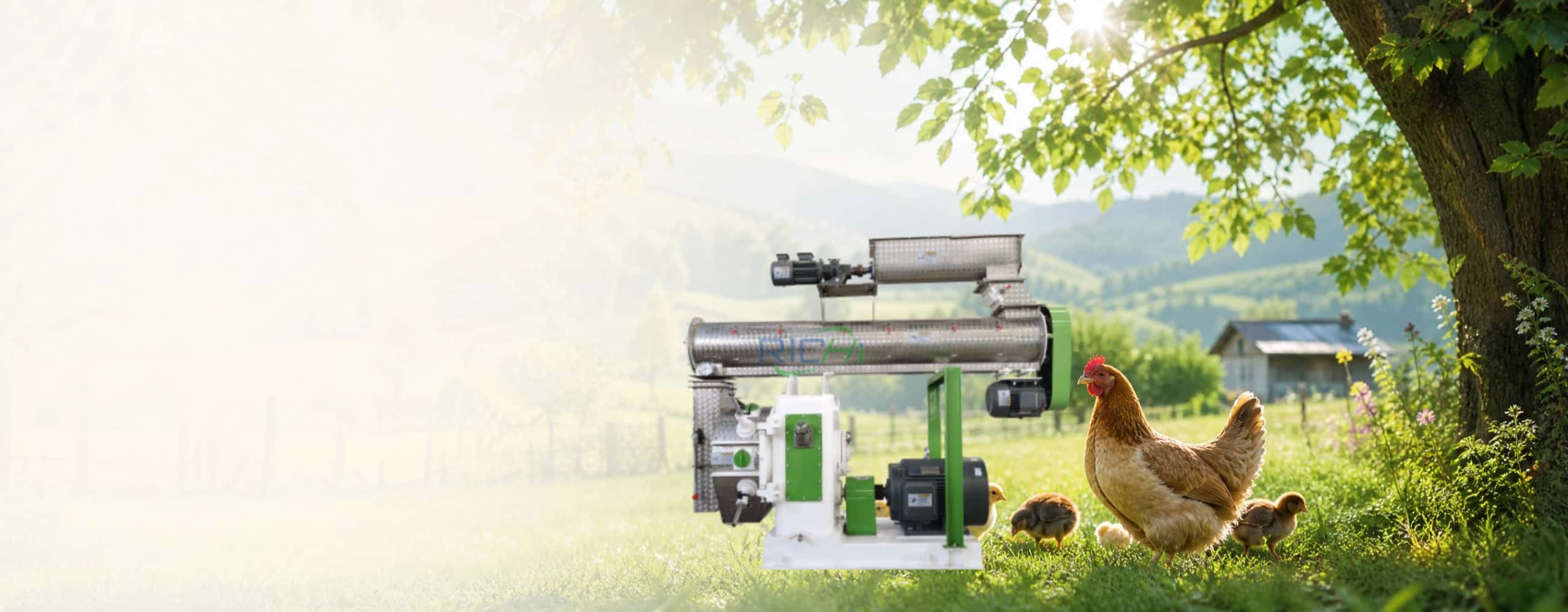 Poultry feed pellet machine banner