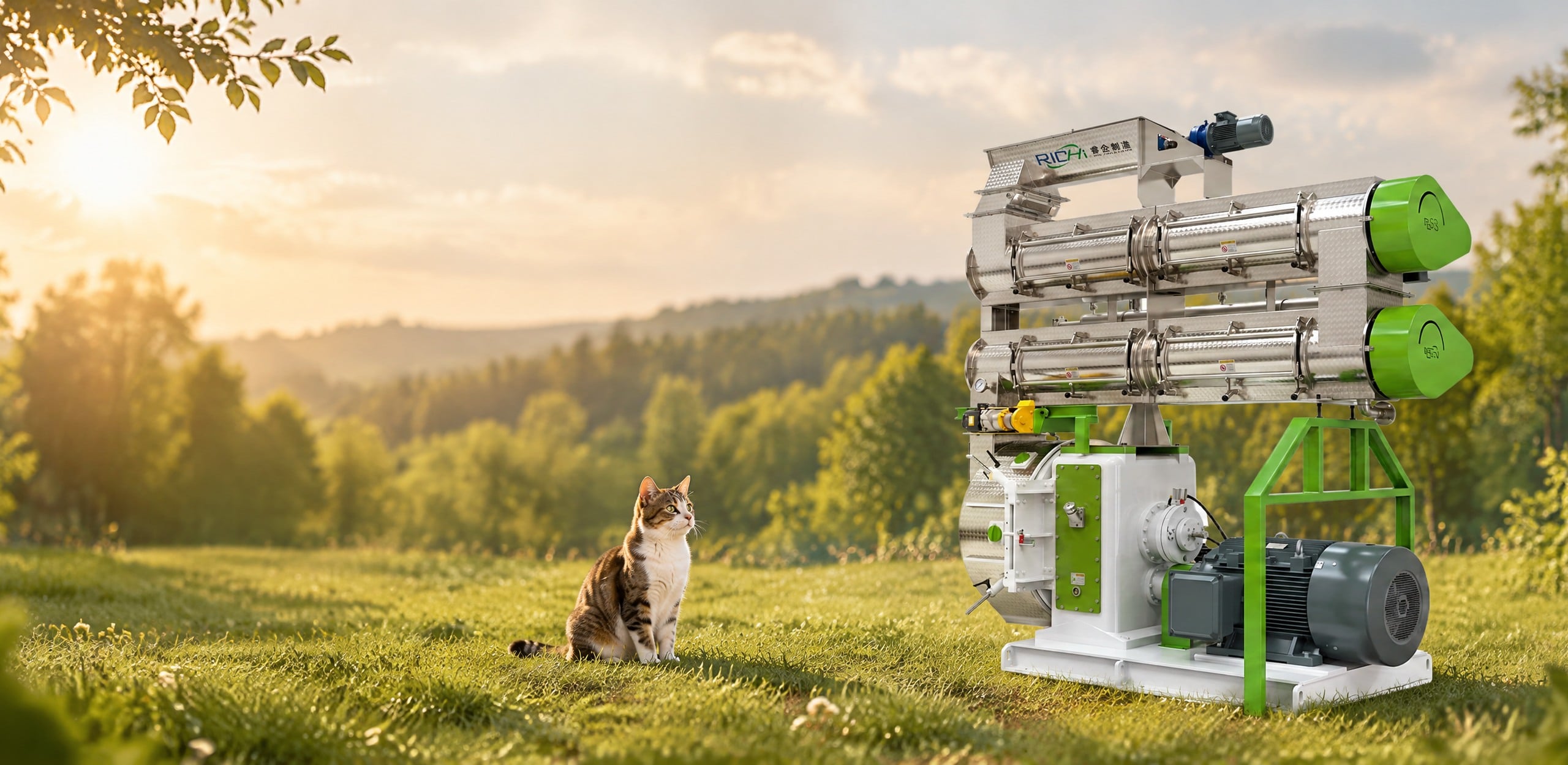 Cat Litter Pellet Machine Banner