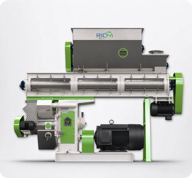 Máquina de produção de ração granulada para gado