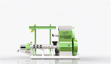 Dry-type fish feed extruder