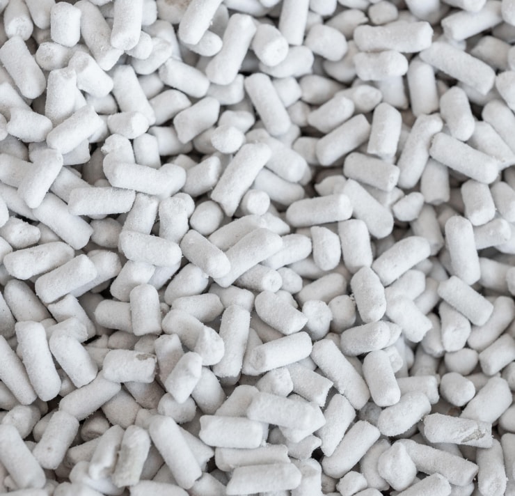 Paper pellet cat litter