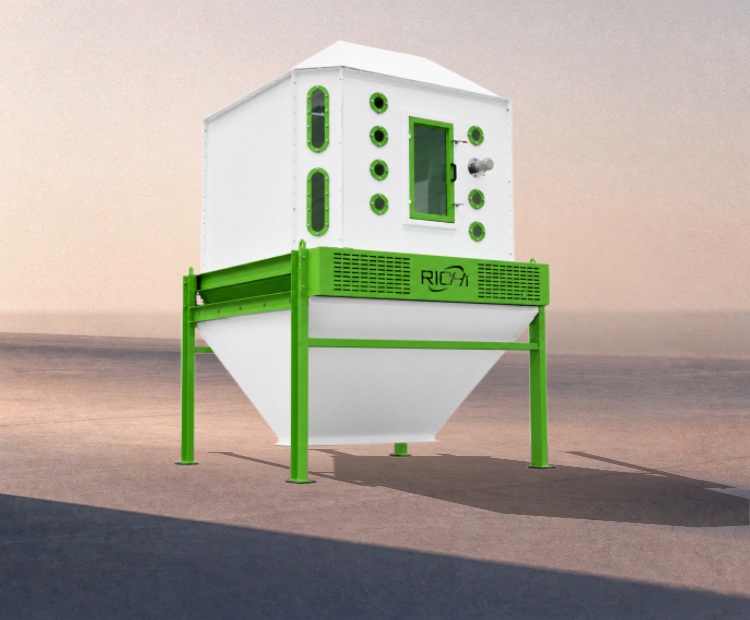 Pellet cooling machine