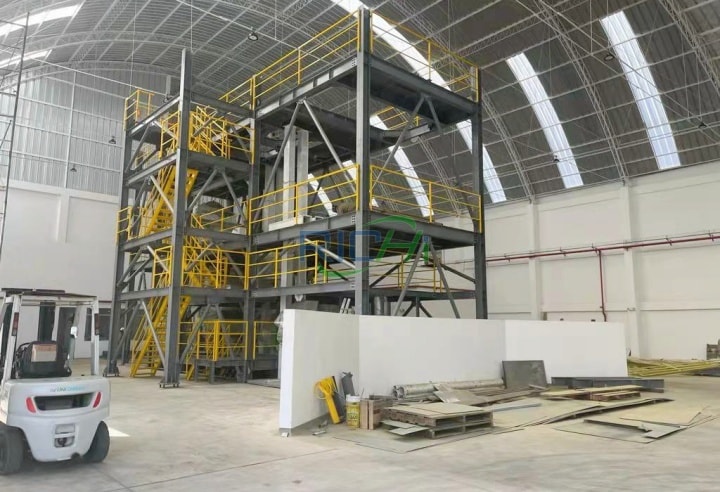 Peru 5 ton/saat Hayvan Yemi Üretim Hattı