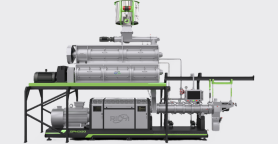 Máquina de extrusão de duplo parafuso