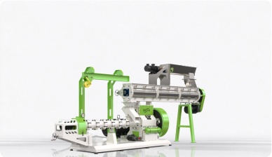 Wet-type fish feed extruder