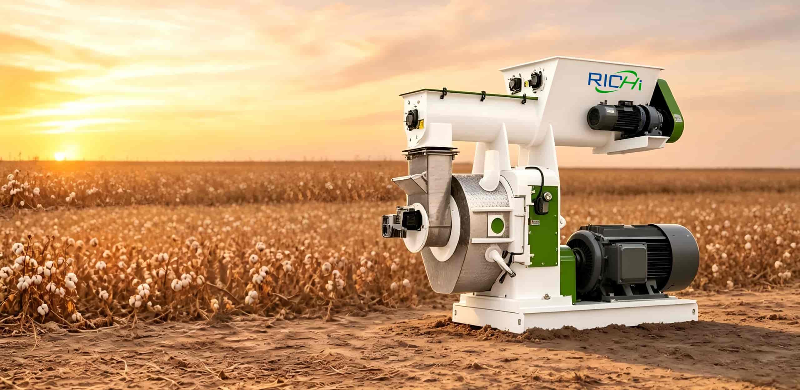 cotton stalk pellet machine banner